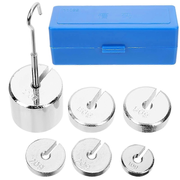 1 Set Metall Slitsade Massor Laboratorium Metall Slitsade Vikter