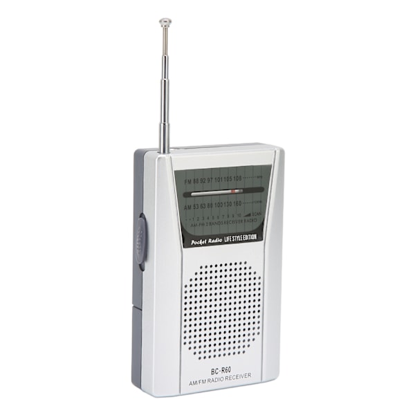 Kannettava AM FM -transistorradio 5W kaiuttimella, paristoilla toimiva taskuradio matkoille, hätätilanteisiin ja kotiin