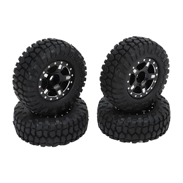 RC-bilhjul och däck för Axial SCX24 modell 1/24 fjärrstyrd bil uppgraderingstillbehör svart