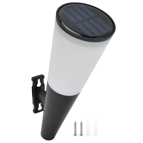 Solar vegglampe LED 2-farget lys IP65 vanntett for utendørs gårdsplass korridor hage trappegate