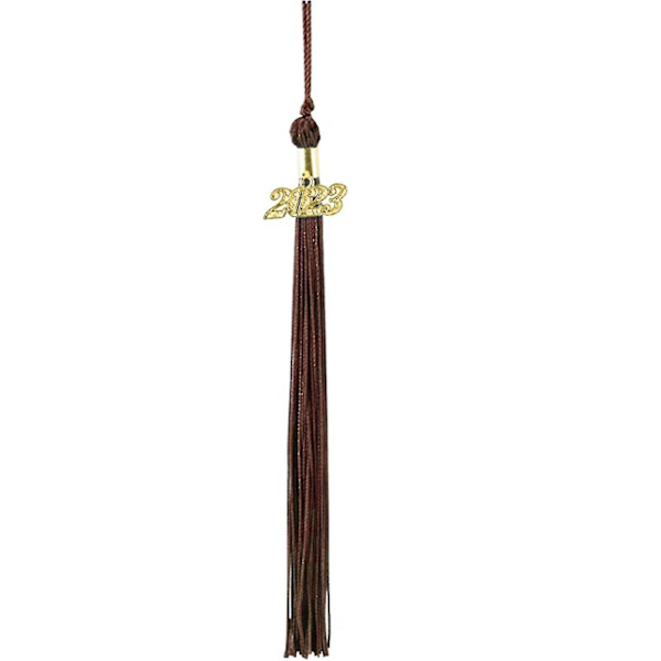 Håndlaget Elegant Polyester Metall Kvast Graduation Dekorasjon - 2023 Årskort Tema