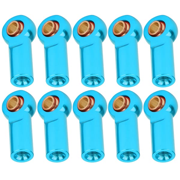 10 stk RC Bil Trekkstang Metallkuleledd Tilbehør for AXIAL SCX10 1/10 Blå