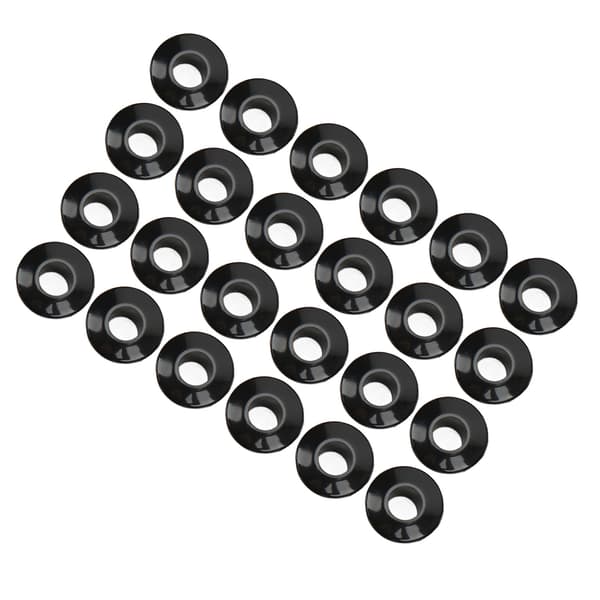 24 st Gitarrsträng Knapphylsor 10mm Högpresterande Plastmaterial Halvsluten Design Gitarrdelar Svart