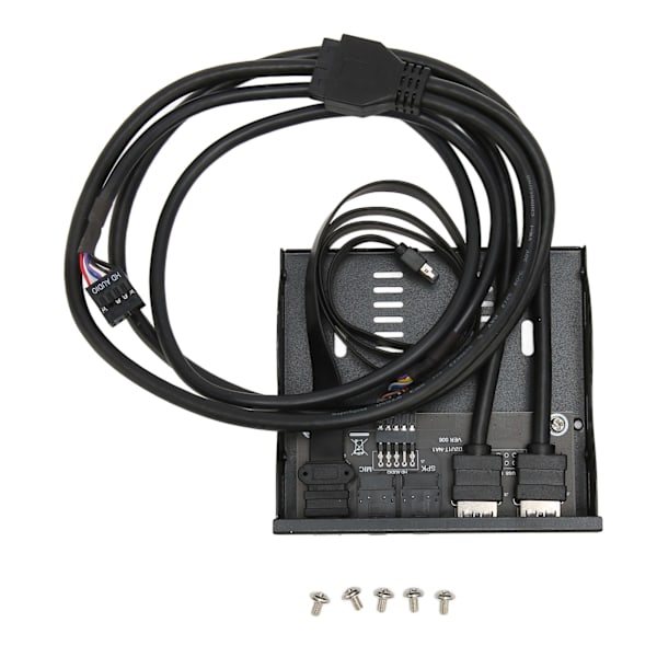 Frontpanel USB 3.2 Hub 10 Gbps Plug and Play Iron Shell Floppy Disk Reader til Win til Linux
