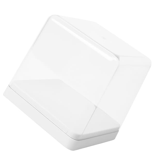 Figur Förvaringslåda Transparent Skydd Dammtät Stapelbar Figur Samlingsbox Vit