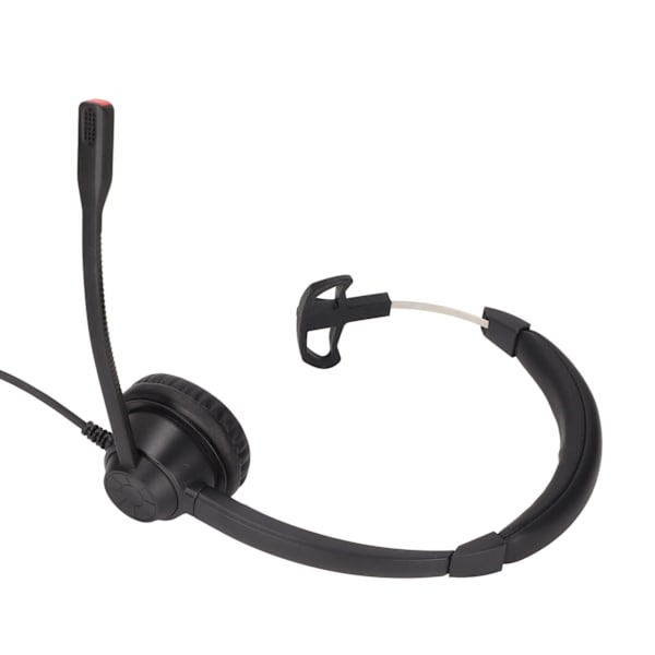 USB Business Headset Enkelsidiga hörlurar Stöder Högtalarvolymjustering Mic Mute Volym One Key Mute