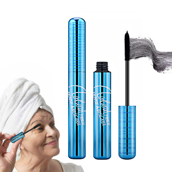 Prime Lash Mascara for kvinner Natural Fiber Dense Mascara Forlengende og volumgivende mascara for seniorer