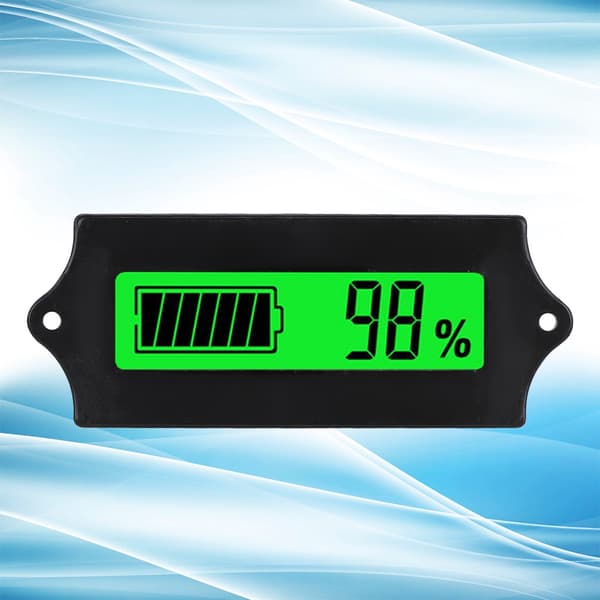 12-84V GY-6G Batteri Strøm LCD Display Spændingsmåler Voltmeter med Lys Alarm (Grønt Lys)