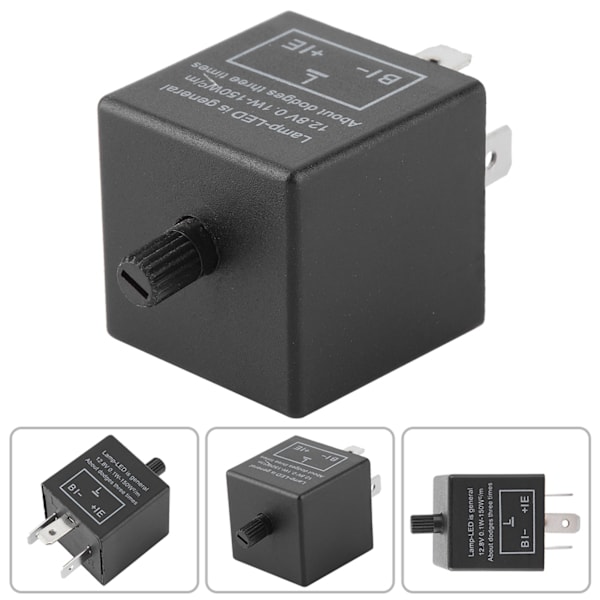 Elektronisk LED Justerbart Blinkrelæ til Blinklys CF14 JL-02 til CF 14K