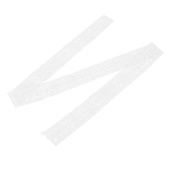 Spetskant DIY Bomullsnät 4 cm Bredd 10 Yards Elegant Vit Tyllband för Gardin Kläder Duk Hantverk