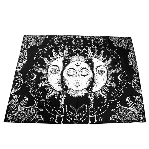 Väggbonad i bohemisk stil i polyester, filt, matta, gobeläng för heminredning i sovrummet 150x130cm
