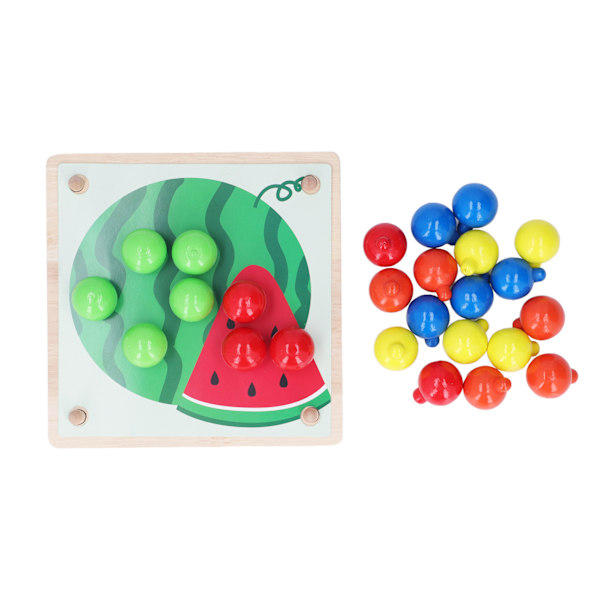 Färgglad knappkonst leksak färgmatchning mosaik pegboard pedagogisk svamp spik pussel