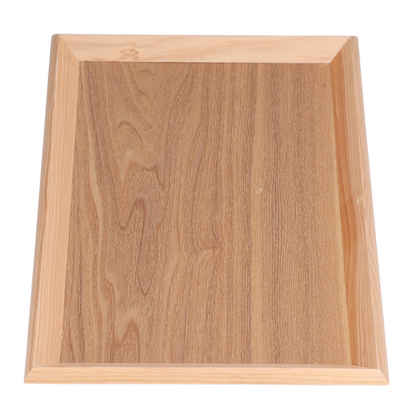 Træ serveringsbakke hjem kaffebar enkel elegant eftermiddagstebakke til fest familiefest 31,5 x 21,5 cm / 12,4 x 8,5 tommer