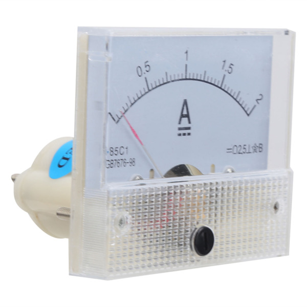 85C1 0~2A Pekartyp Amperemeter DC Strömmätare Panel Amperemeter för Strömmätning