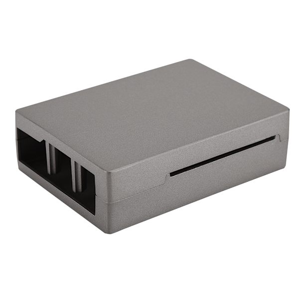 V3 Kova paksu alumiinikotelo liukuestematolla metallikotelo Raspberry Pi 3:lle Harmaa