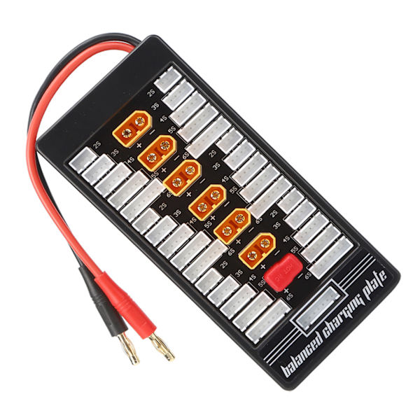 XT60 4.0 Banana Plug Rinnakkaislatauskortti RC Akun latauskortti Para BoardBlack