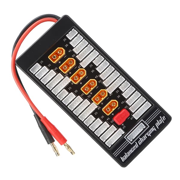 XT60 4.0 Bananplugg Parallell Ladebrett RC Batteri Ladebrett Para Board Svart