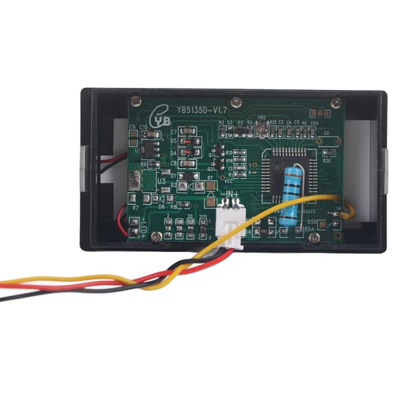 YB5135DB LCD Digital Display Tre Tråds Spenningsmåler Monitor Voltmeter