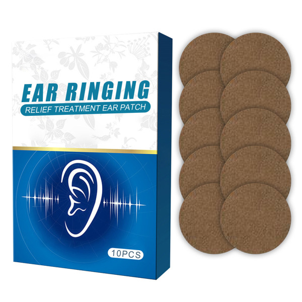 10 st Tinnitus öronlapp Tinnitusplåster för hörselnedsättning klistermärke Naturlig växtgips Hälsovård