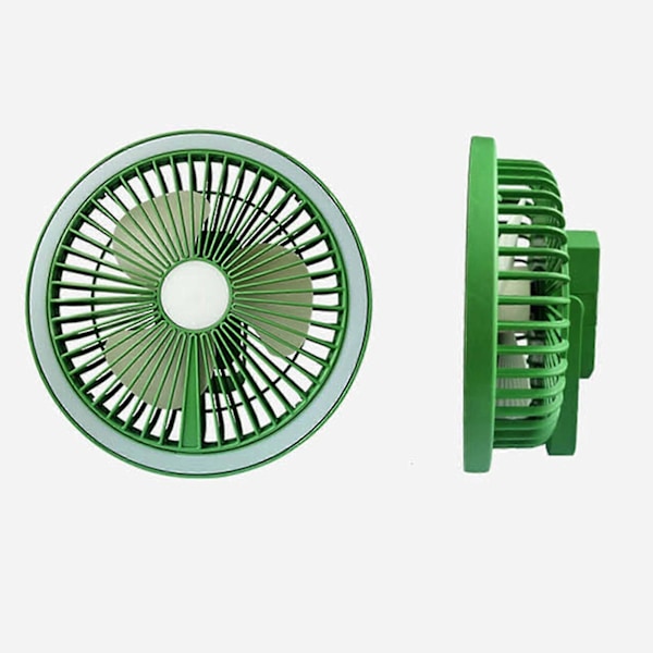 Bærbar Camping Ventilator USB Udendørs Camping Loftventilator LED Lys