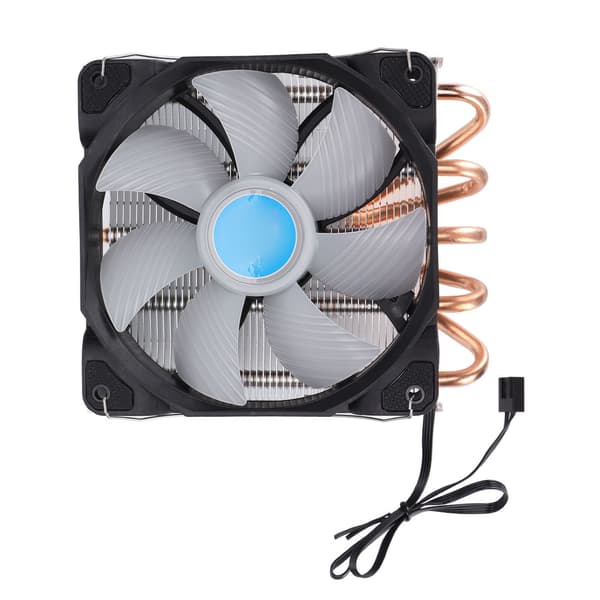 CPU-kylare Bra värmeavledning Intelligent kontroll 5 kopparrör PWM-fläkt Tyst RGB CPU-fläkt för stationära datorer