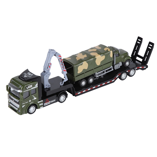 1:50 Tow Truck Toy Alloy Pull Back Car Highly Simulation Trailer Vehicle Toy for Children#3