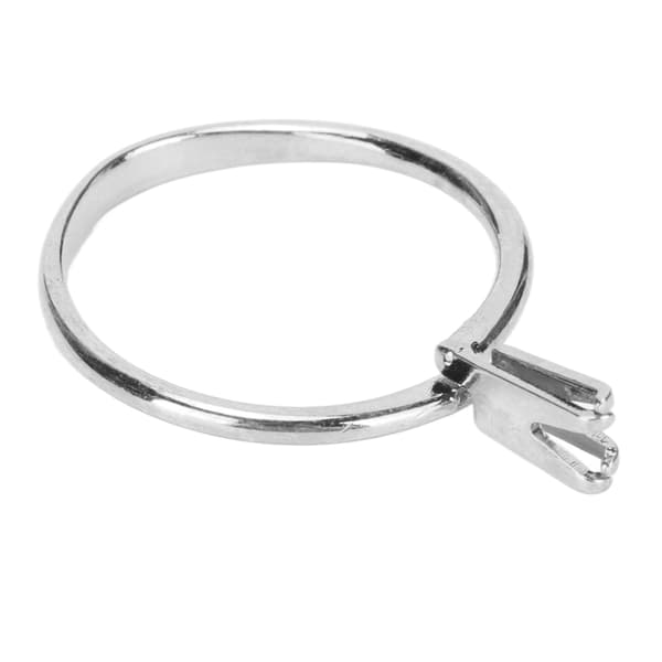 Blank Ring Base Stål Kort Fire Klør Utsøkt Glanset Lett Fingerringer Komponenter for DIY Håndverk Smykkefremstilling Sølv