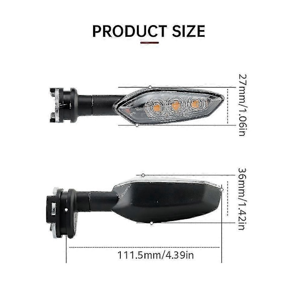 LED Blinklys Til Yamaha Fz 16 250 Fzs 150 Fz1 Fz8 Tenere 700 Xsr Tracer 900/gt Motorcykel Tilbehør Blinklys Indikator Zekai 4stk Klar