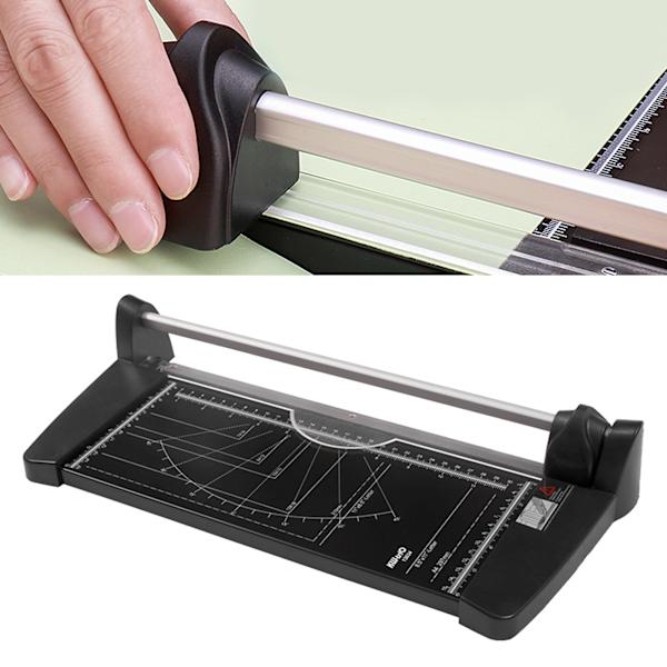 Papirkutter manuell One Touch verktøybytte aluminiumslegering klar skala bærbar kompakt scrapbook papirkutter 3034 (A4) 10 ark papir