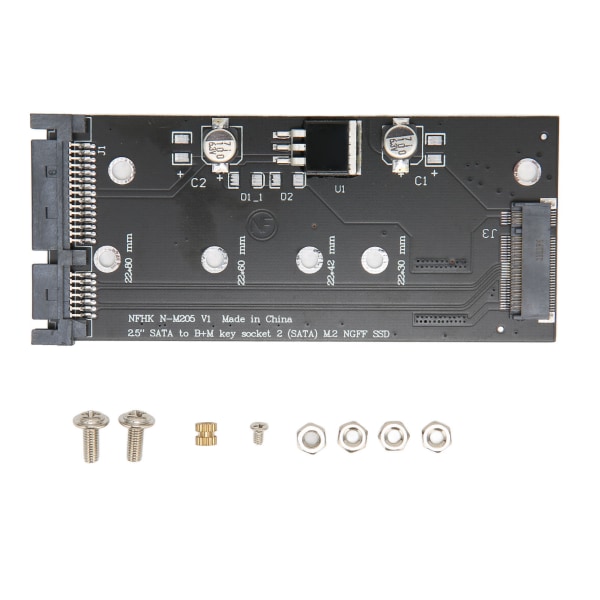 SATA M.2 SSD till SATA Adapterkort Stabil Prestanda Praktiskt Adapterkort för Laptop Dator