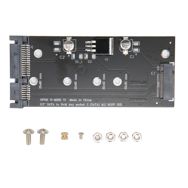 SATA M.2 SSD till SATA-adapterkort Stabil prestanda Praktiskt adapterkort för stationär bärbar dator