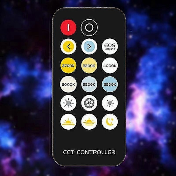 LED Controller Mini Trådløs RF 17-Tasters Fjernbetjening Konstant Tryk To-Farvet Lys RGB+CCT LED Strip Controller