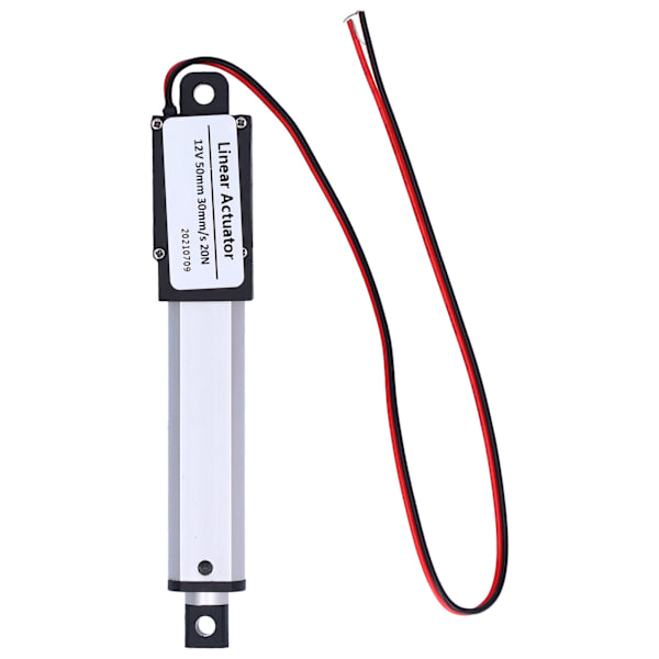 Linjärt ställdon 50 mm slag DC 12V Lågt brus intern gränslägesbrytare Mini linjär rörelseställdon för fordonsindustri30 mm/s-20N