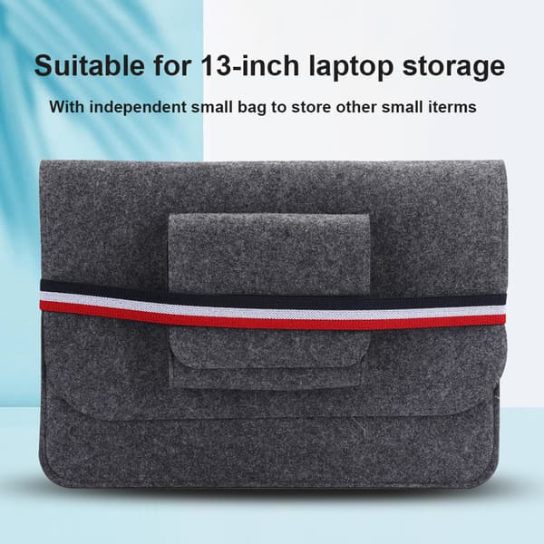 Computertaske Notebook Taske Tablet Tilbehør Filt Universal til 13,3-tommer Laptop