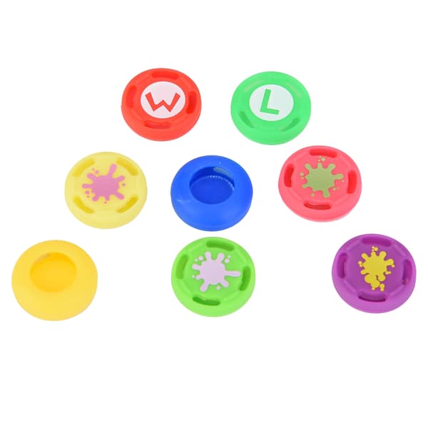 8 st ersättningsskydd i silikon för analog joystick, tumgrepp, för Switch PRO