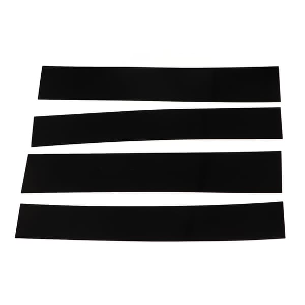 4 stk 4D Style Pillar Post Trim Glans Svart Speiloverflate Søylelist Klistremerke Erstatning for Escalade 2007-2014