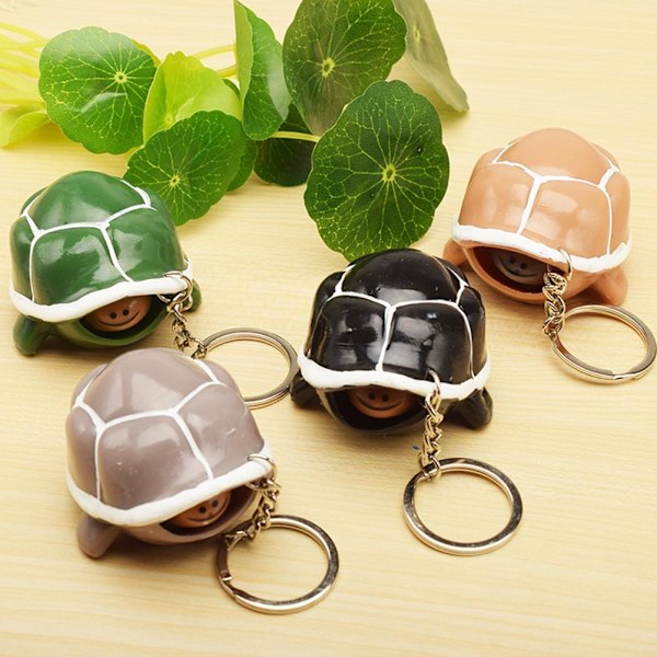 Decompression Artifact Shrink Head Tortoise Squeezing Toy Lovely Durable Vent Decompression Toy for Kids Adult
