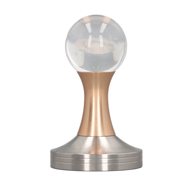 Kaffe Tamper Mat i rustfritt stål Krystallkule Kaffe Pulver Hammer for Kjøkken Butikk Gull Pillar 51mm/2in