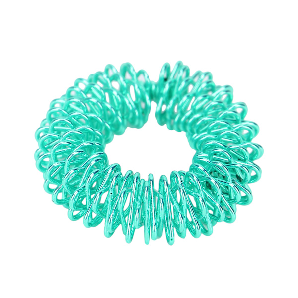 Spiky Sensoriske Fingerringe Fingre Massage Stresslindrende Smerteterapi Ringe til børn Voksne Grøn
