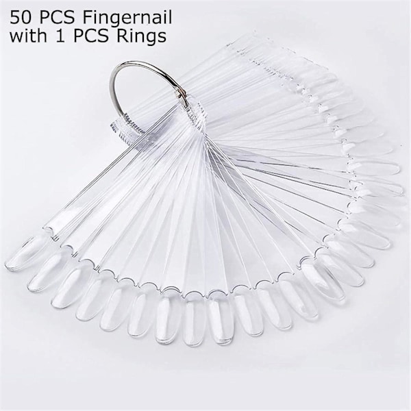Transparent nagellackfärgkarta displayställ - 100 stycken