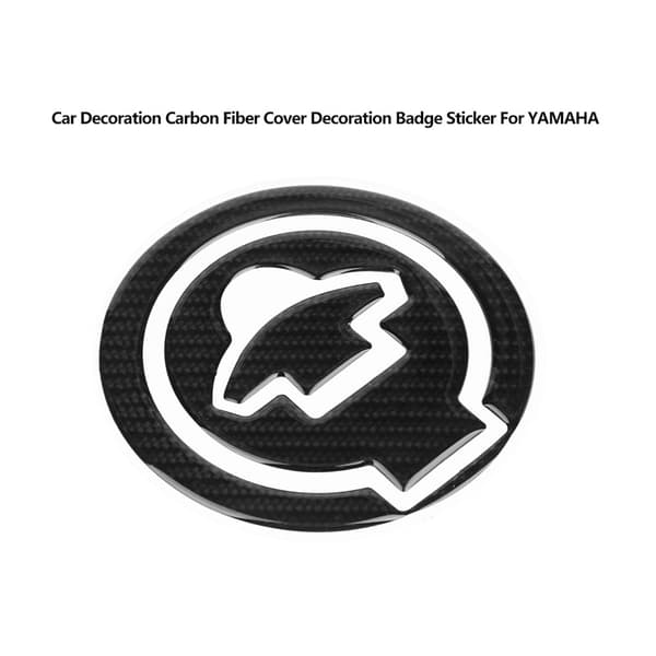 Bildekoration Kulfiber Cover Dekoration Badge Sticker Til YAMAHA