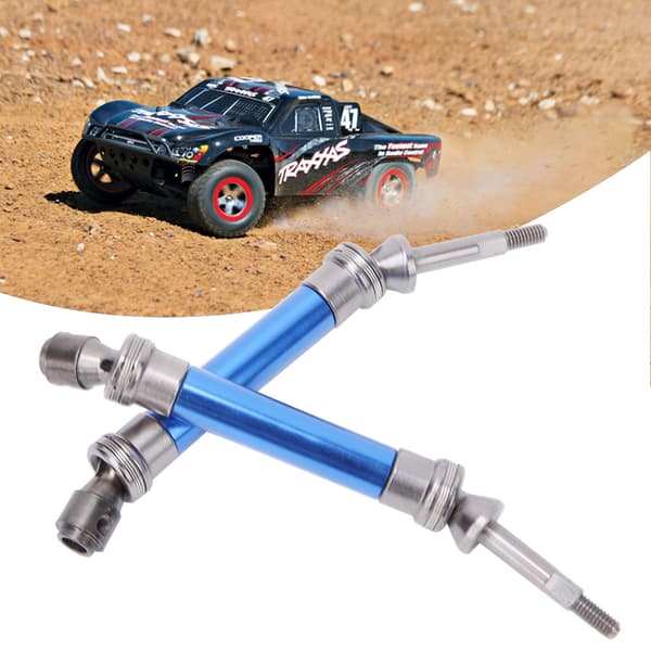 Metall Bakre CVD Drivaxel Set Passar Traxxas Slash 1/10 RC Bil NSV775 Mörkblå