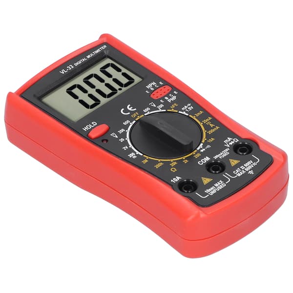 Elektronisk multimeter LCD digital multimeter spänningsresistans ström elektrisk testmätare