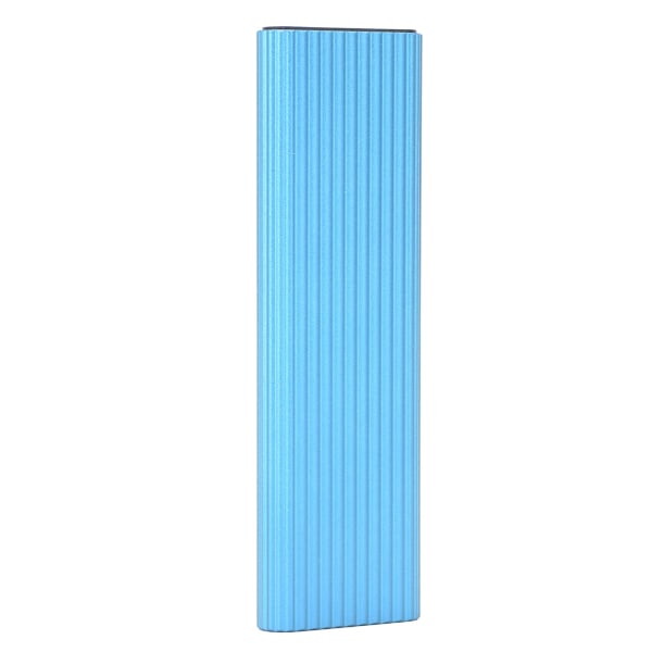 SSD-kabinett M.2 NGFF SATA-adapterboks B-nøkkel B+M-nøkkel Eksternt harddiskdeksel for Win Xp/7/8/(blå) Bleu