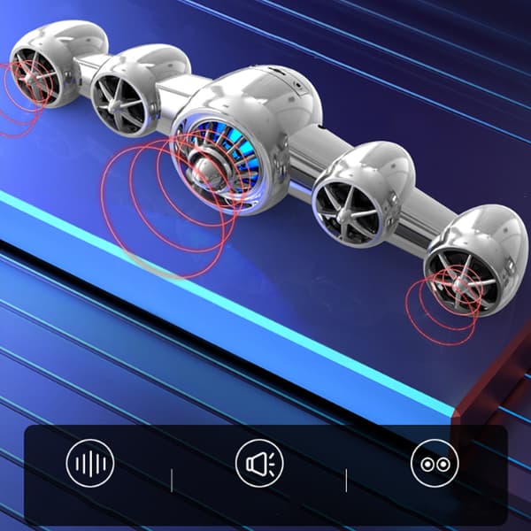 SADA D-219 Flygplansform Multimedia Subwoofer Ljudlåda Högtalarlåda för Stationär Mobiltelefon Vit