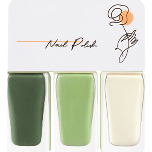 3-pack nagellackset på vattenbasis för kvinnor, lätt att ta bort, snabbtorkande nagellack för dejting, halloweenfest T11