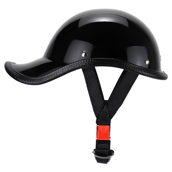 Retro Motorcykel Halvhjelm med Justerbar Nylon Hakkestrops Scoop Hjelm Elbil Hjelm