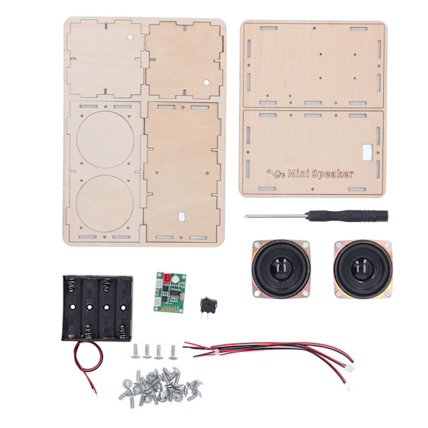 DIY Bluetooth Högtalarkit Stereo Surround Giftfri Komposit Trä DIY Högtalarkit för Elev