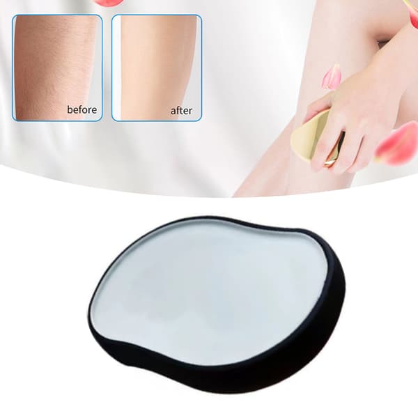 Krystalhårfjerner Nano Glas Smertefri Mild Hudeksfoliering Genanvendelig Epilator Sort