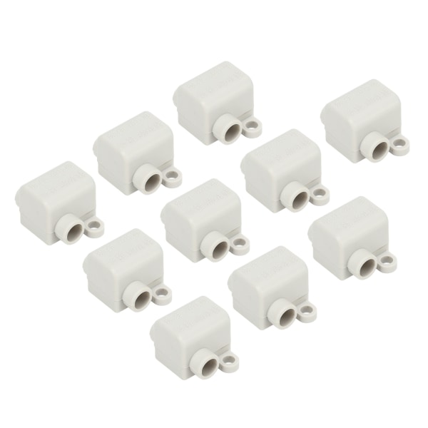 10 st 60A 400V snabbkopplingskabel Terminal One In Two Out Elektriska ledningar Inline Junction Blocks för 0,5‑6mm² ledningar